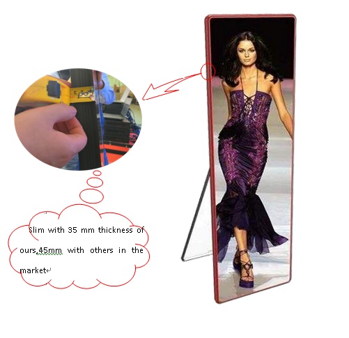 P2 IPoster Cloud advertising led display  with 35mm thickness for Shopping Center 10