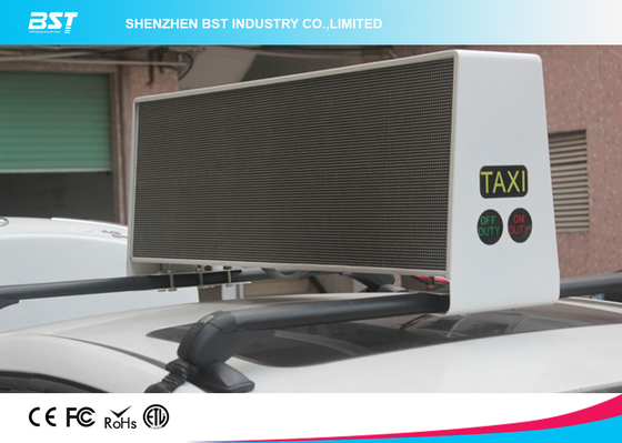 Waterproof SMD 3 In 1 P5 Taxi Roof LED Display 1R1G1B For Commercial Advertising