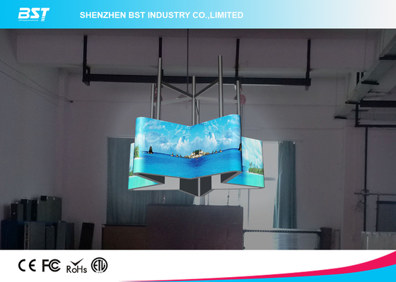 Full Color Outdoor Flexible Led Display Matrix 48×24 With 140 Degree Viewing Angle