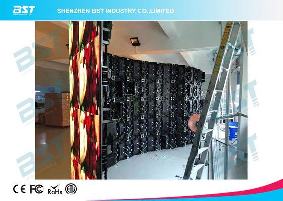 Indoor Rental LED video Display Performance 500mm X 500mm inner and outer arc