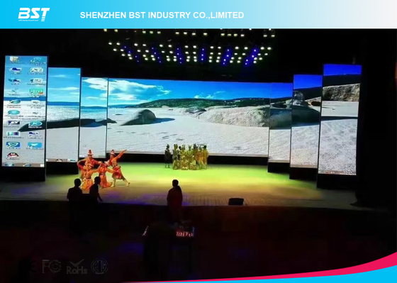 Die Casting Aluminum Commercial LED Display Screen / Full Color LED Panel