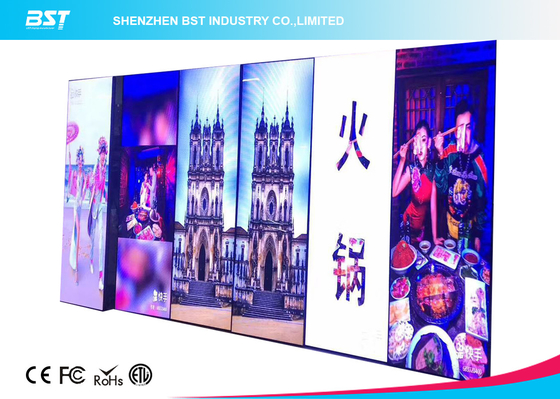 Full Color Indoor Indoor Advertising LED Display High Brightness Ultra Thin Design