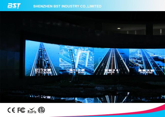 SMD2121 P4mm Indoor Full Color Advertising curved video LED screen For Shopping Malls 7