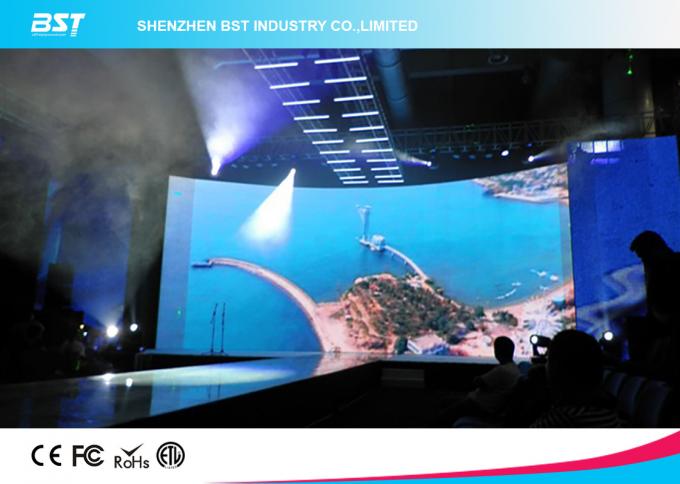 SMD2121 P4mm Indoor Full Color Advertising curved video LED screen For Shopping Malls 6