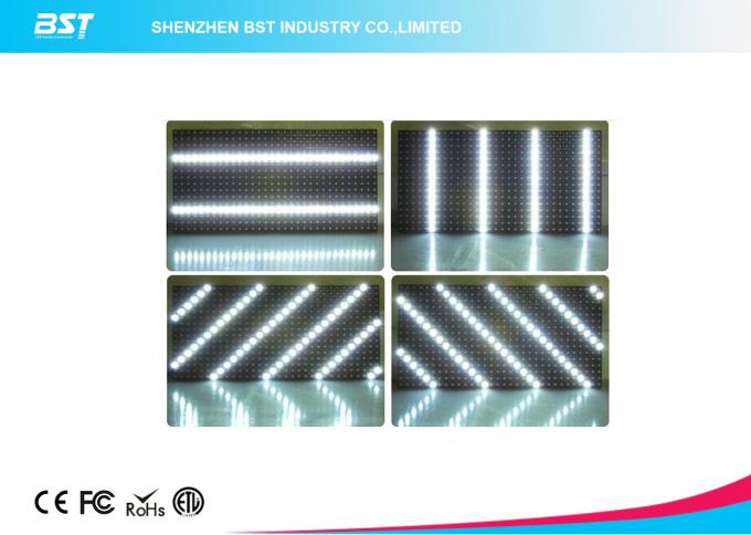 P10 White color outdoor 32 X 16 Pixels Led Sign Modules High Definition 4
