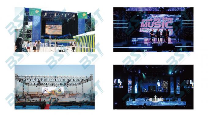 High Definition 3 In 1 SMD Rent Video Wall Displays , Small 6mm Led Screen 1R1G1B 6