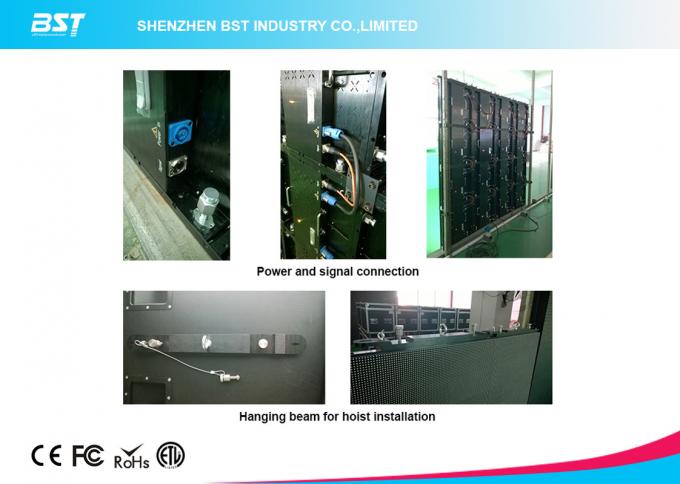 High Definition 3 In 1 SMD Rent Video Wall Displays , Small 6mm Led Screen 1R1G1B 2