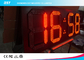Double Sided Red Led Clock Display For Outdoor Sports , High Accuracy