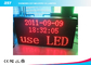 P7.62 Matrix Red Indoor Led Moving Message Sign With Aluminum Frame / USB Control