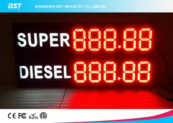 buy Front Access Outdoor Led Gas Price Display With Remote Control , Waterproof Cabinet online manufacturer