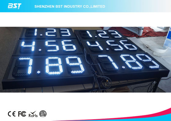 buy White 8 Inch 7 Segment Led Display Gas Station Price Signs For Retail online manufacturer