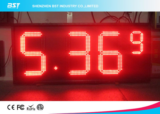buy Red Semi Outdoor Led Gas Price Display With High Brightness 5000cd/sqm online manufacturer