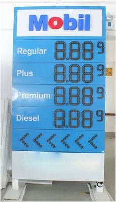 buy High Resolution Digital Led Gas Price Display Boards For Gas Station online manufacturer