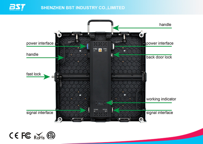 P3.91 Ultra Slim Mobile Media Rental Led Display Screen With Die Casting Aluminum
