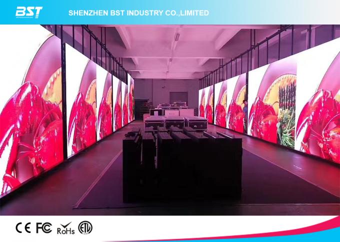 Super Light Portable Indoor Rental LED Display Screen 1500nits Brightness 7