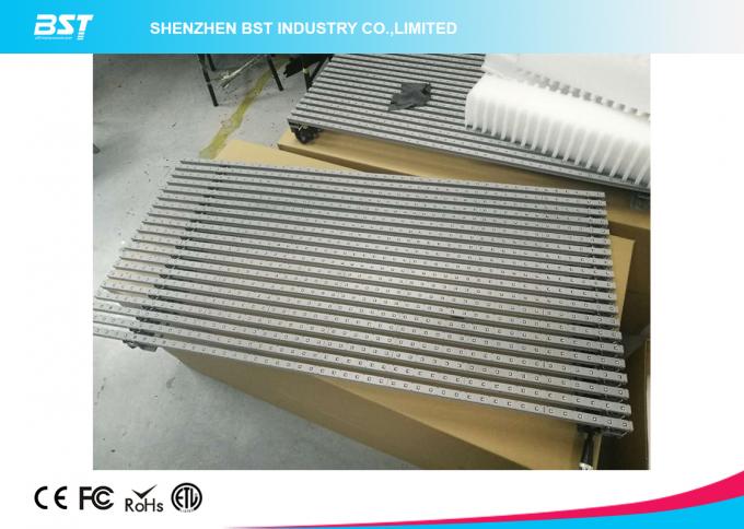 Flexible Transparent LED Curtain 10000 Dots Per Sqm 1920hz For Shopping mall 0
