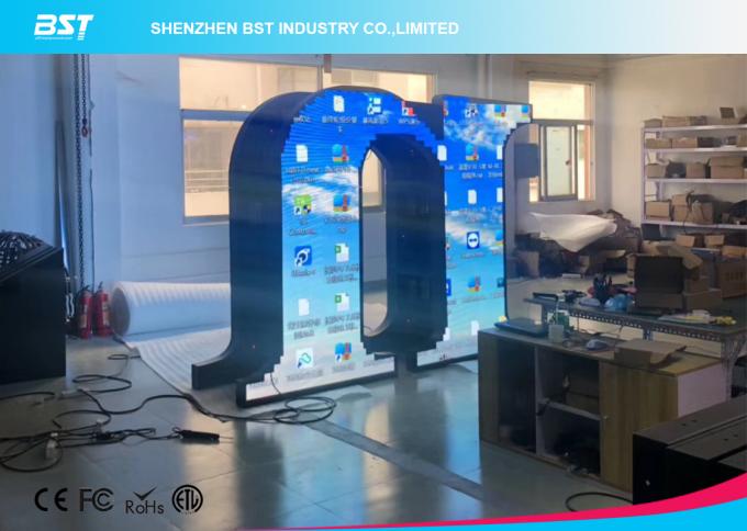 1500 Nits Round Flexible LED Display For Shopping Center / Concert Room 0
