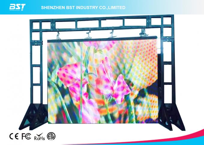 High Brightness 4X4 Outdoor Advertising LED Display Screen 43,264 Pixels/Sqm 0