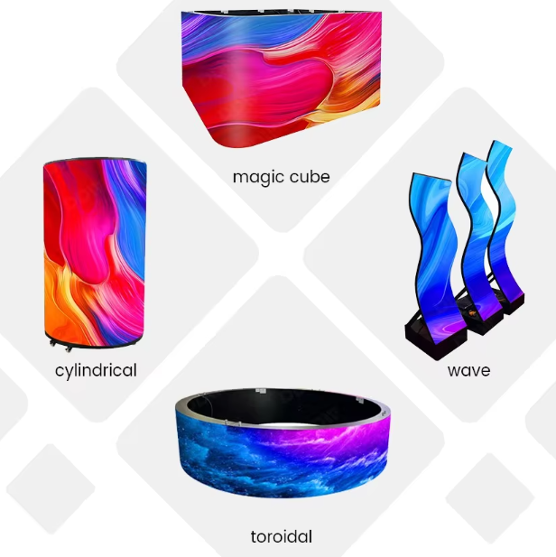Visible Magnetic Design Flexible Led Display P2.5 Curved Advertising LED Screen For Conference 1