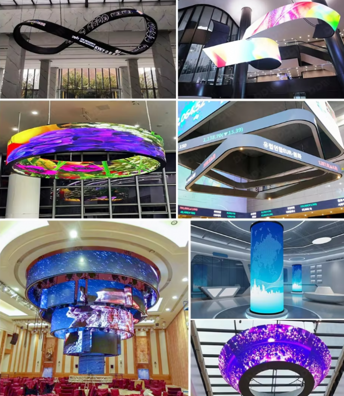 Visible Magnetic Design Flexible Led Display P2.5 Curved Advertising LED Screen For Conference 2