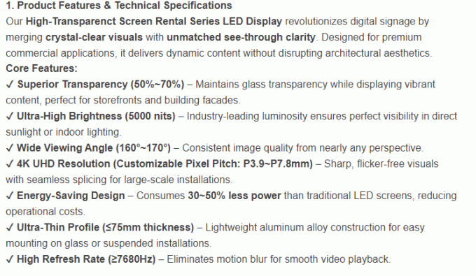 Discover the Versatility of Our TSR Series Transparent LED Screen for Interactive Displays 1