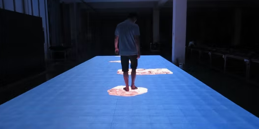 Fast Installation Indoor LED Digital Dance Floor Tiles Video Wall Interactive Display Screen 0