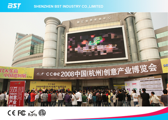 Outdoor Advertising Front Service Led Display Billboard IP65 , 8mm Led Screen