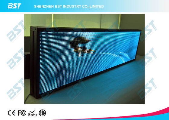 P7.62 nice looking Full Color LED moving sign with Synchronous / Asynchronous Control