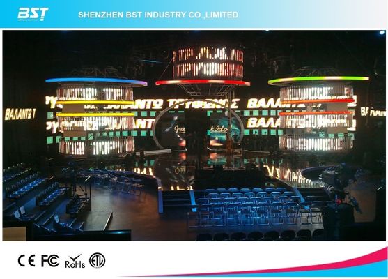 Golden Ratio Led Curtain Display , High Transparent Stage Led Curtain Screen