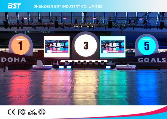 P4.81 1R1G1B Die Casting Aluminum Indoor Advertising Led Display Screen With 1/16 Scan 3