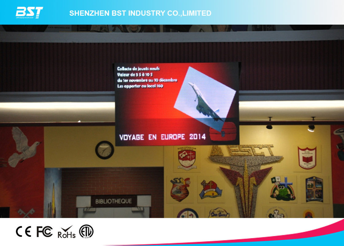 High Resolution Indoor Full color SMD Led Screen Pixel Pitch 5mm With 1/16 Scan Module 7