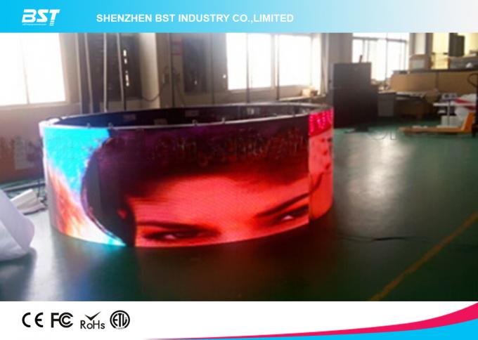 Flexible SMD 3535 Curved Led Screen P10 Outdoor Led Display With High Brightness 2
