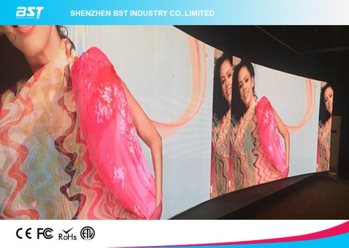P5mm Indoor Curved LED Display screen, SMD2121 full color led screen for TV station 5