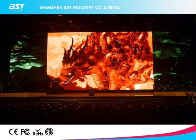 Aluminum Alloy / Steel Giant P4 SMD2121 indoor Advertising LED Screen For Airport 0