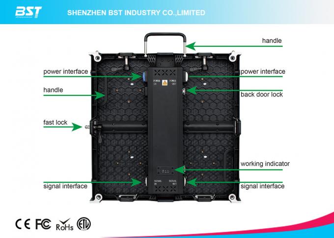 High Refresh Rate Rental LED Display P3.91 P4.81 P6.25 Light Weight Housing For Stage 1