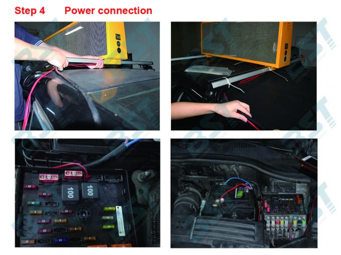 P5mm Taxi Advertising Screens , Waterproof IP65 Taxi Top LED Display 192 X 64 Dot Resolution 4