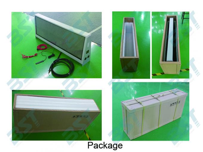Ultral Thin High Resolution Taxi Roof Led Display with Acrylic Glass 75mm Deepth 5