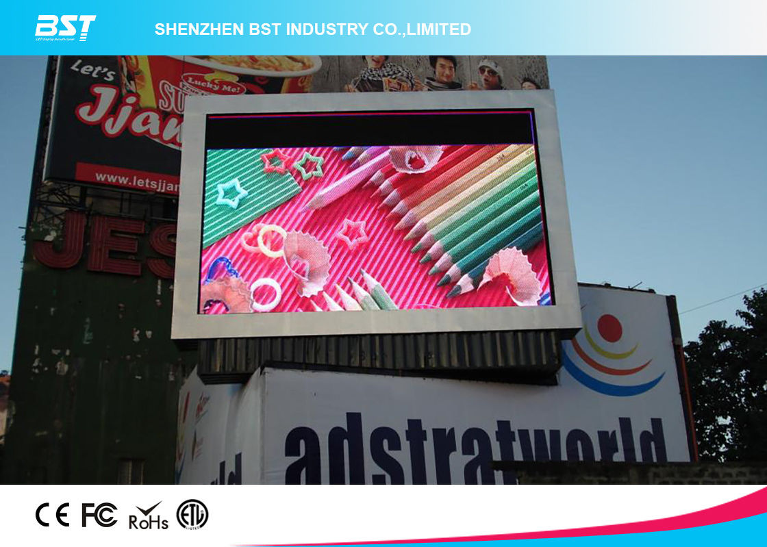P8 SMD 3535 Outdoor Advertising Led Display Screen With 140° View Angle 8