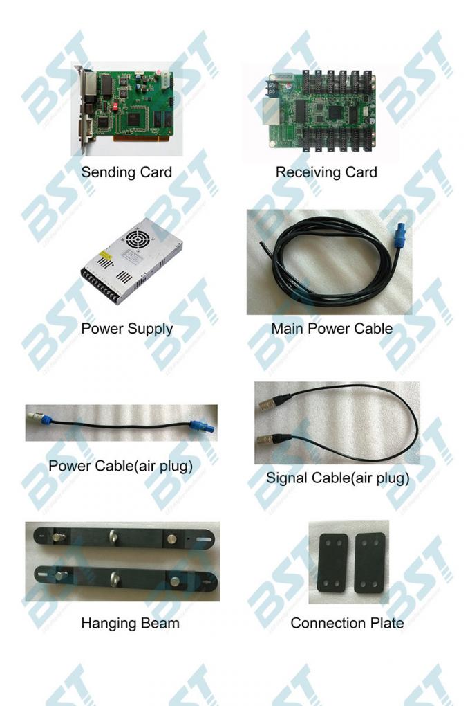 High Brightness Outdoor Rental Led Display P4.81mm With Die Casting Aluminum 7