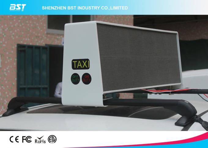 Waterproof SMD 3 In 1 P5 Taxi Roof LED Display 1R1G1B For Commercial Advertising 0