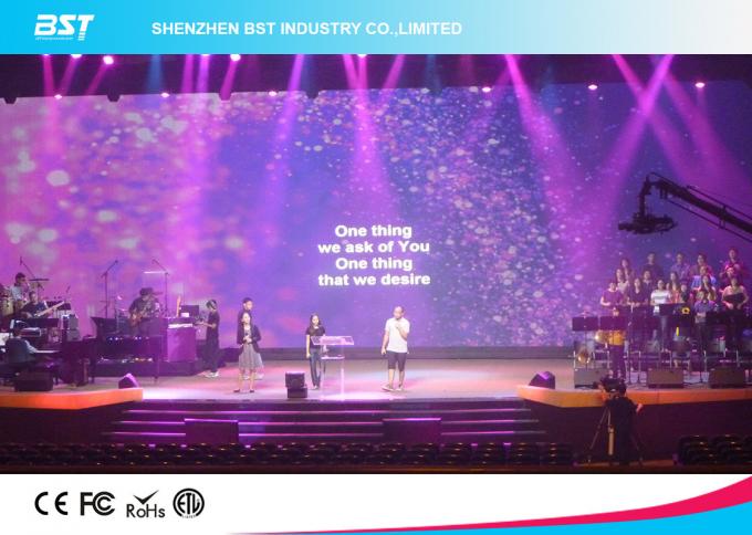 P4 SMD2121 Black LEDs Large LED Screen High Resolution , easy maintenance 7