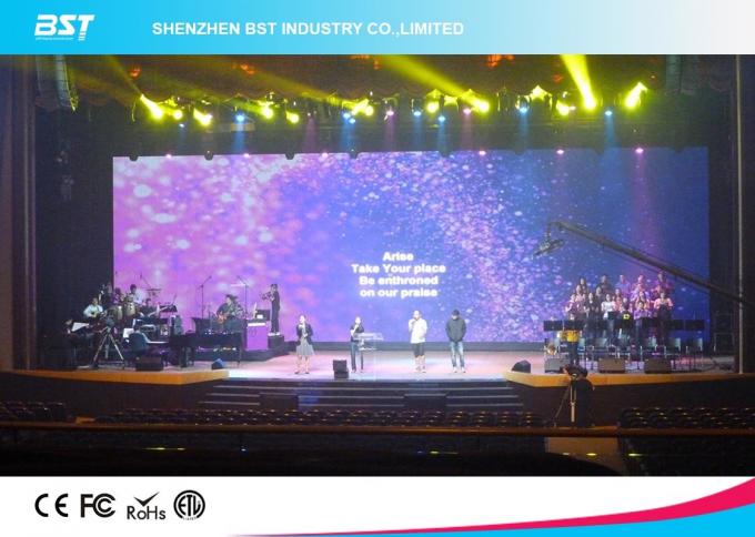 P4 SMD2121 Black LEDs Large LED Screen High Resolution , easy maintenance 6