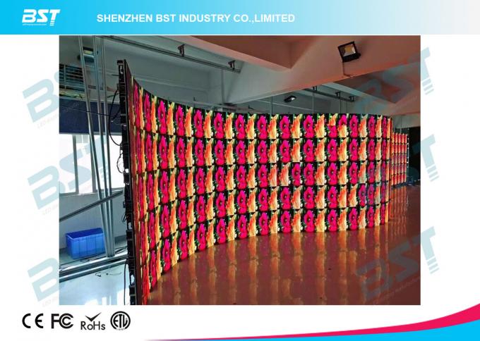 Flexible SMD 3535 Curved Led Screen P10 Outdoor Led Display With High Brightness 5