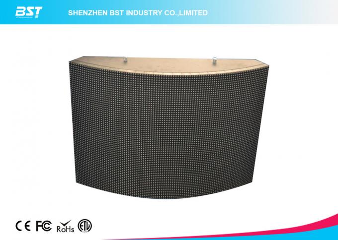 IP65 wateproof P10mm Flexible Curved Led video Screen For Outdoor Wall Decoration 1