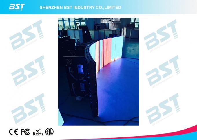 P5mm Indoor Curved LED Display screen, SMD2121 full color led screen for TV station 3