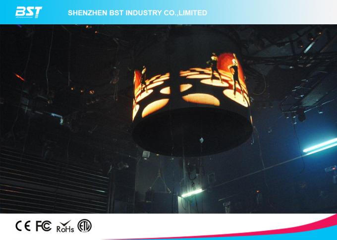 3 in 1 32 x 32 Pixels indoor Curved led video screen Full Color P5 SMD2121 for night club 6