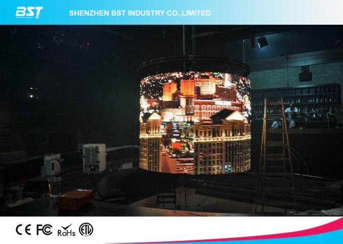 3 in 1 32 x 32 Pixels indoor Curved led video screen Full Color P5 SMD2121 for night club 5