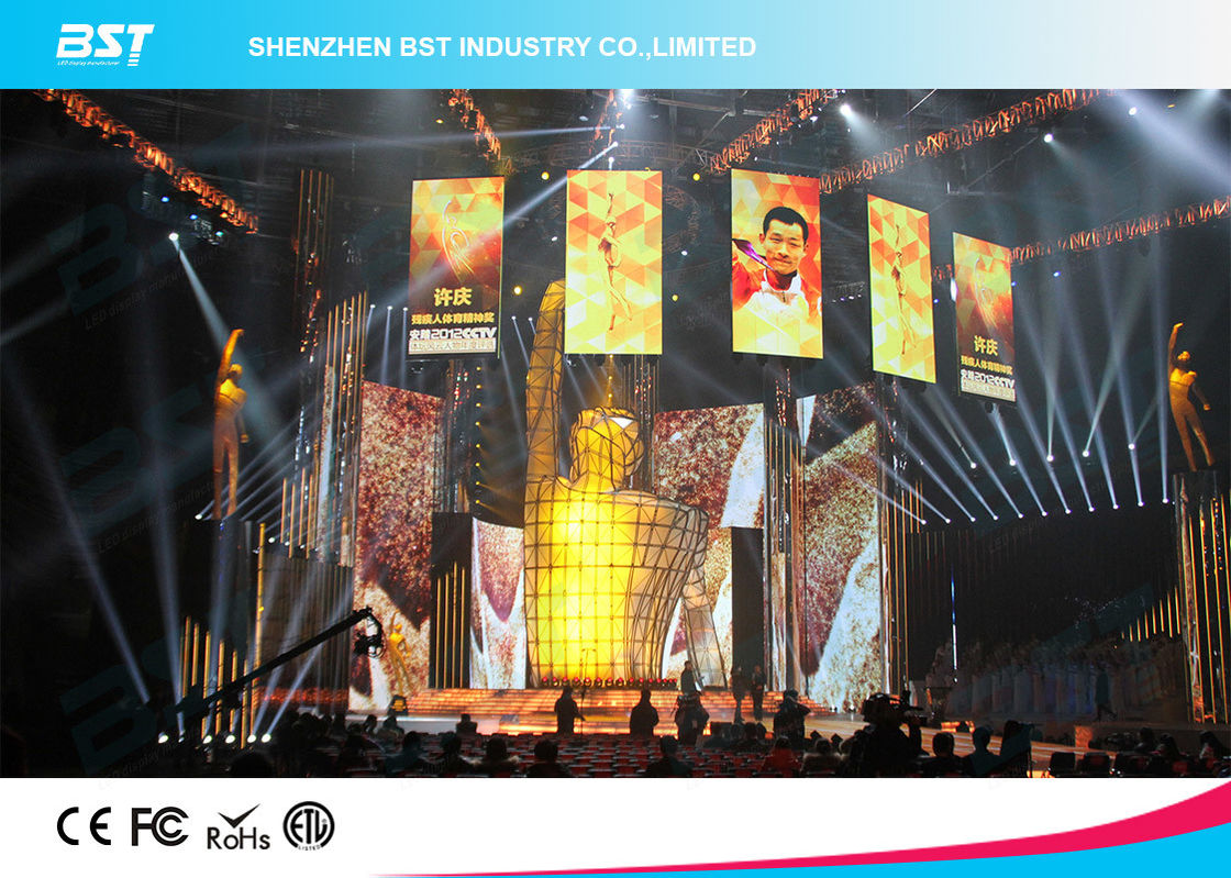 IP43 Indoor P4 SMD2121 Rental LED Display Screen Slim Cabinet AC 110V~220V 3