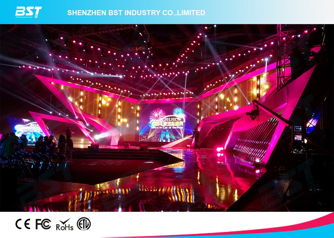 SMD 1R1G1B Rental LED Display Screen , P4.81 Indoor Led Billboard Die Casting aluminum 10