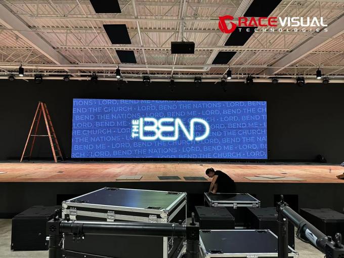 7680HZ P2.9 Indoor Full Color Led Screen For Events 500mmx1000mm Cabinet Size IP40 Rating 0